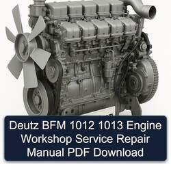 Deutz 1012 BFM 1013 Engine Service Repair Workshop Manual PDF