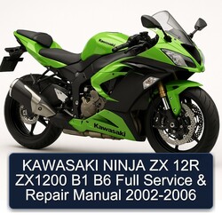 2002-2006 Kawasaki Ninja ZX 12R ZX1200 B1 B6 Service Repair Workshop Manual PDF