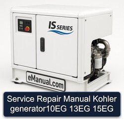 Kohler Generator10eg 13EG 15EG Service Repair Workshop Manual PDF