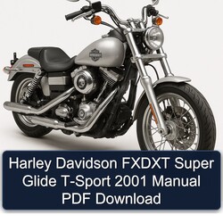 2001 Harley Davidson Super Glide Fxdxt T-SPORT Service Repair Workshop Manual PDF