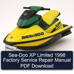 1998 SEA-DOO XP Limited Service Repair Workshop Manual PDF
