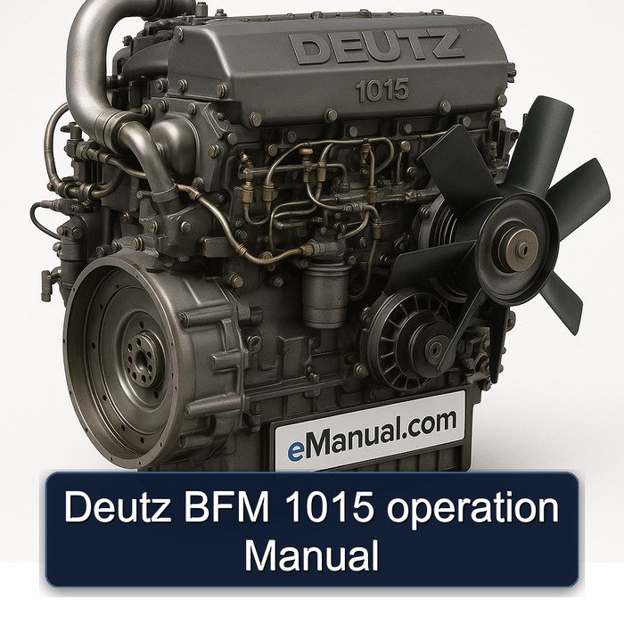 Deutz 1015 BFM Operation Service Repair Workshop Manual PDF