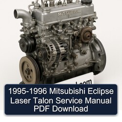 1995-1996 Mitsubishi Eclipse Laser Talon Service Repair Workshop Manual PDF
