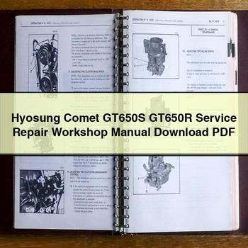 Hyosung Comet GT650S GT650R Service Repair Workshop Manual PDF