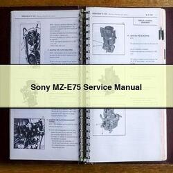 Sony MZ-E75 Service Repair Workshop Manual PDF