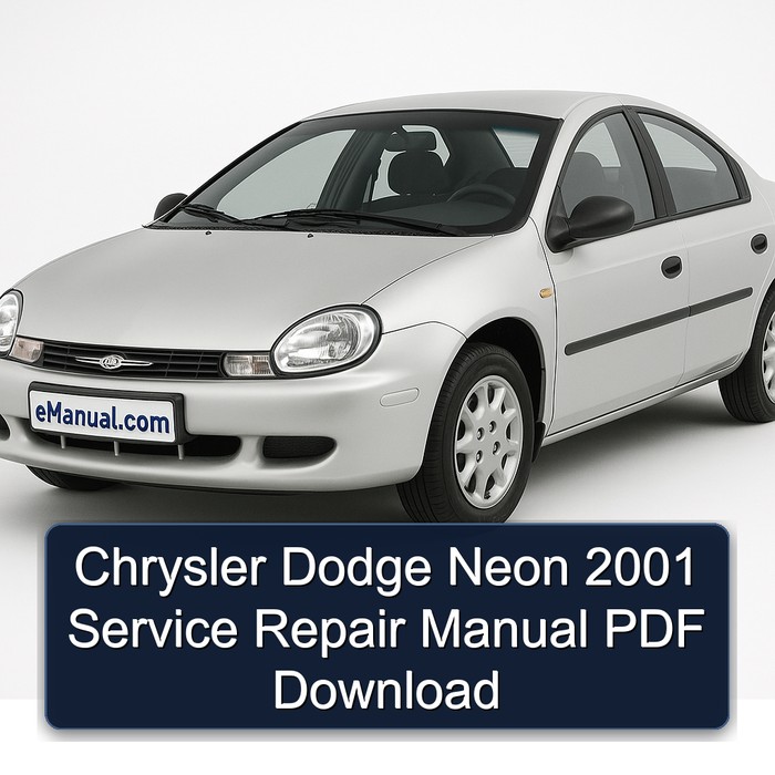 2001 Chrysler Neon Dodge Service Repair Workshop Manual PDF