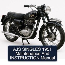 1951 Ajs Singles Instruction Service Repair Workshop Manual PDF