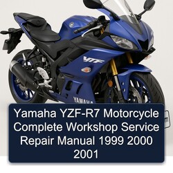 1999-2001 Yamaha YZF Models YZF-R7 Motorcycle Service Repair Workshop Manual PDF