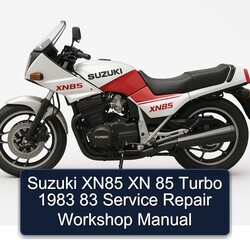 1983 Suzuki XN85 Xn 85 Turbo 83 Service Repair Workshop Manual PDF