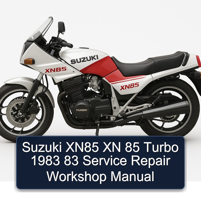 1983 Suzuki XN85 Xn 85 Turbo 83 Service Repair Workshop Manual PDF