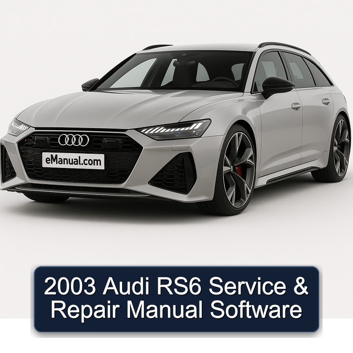 2003 Audi RS6 Software Service Repair Workshop Manual PDF