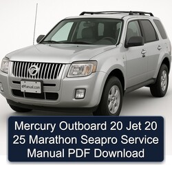 Mercury Outboard 20 Jet 25 Marathon Seapro Service Repair Workshop Manual PDF