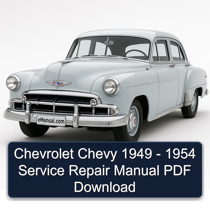 1954 Chevrolet Chevy Service Repair Workshop Manual PDF