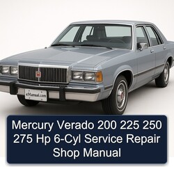 Mercury Verado 200 225 250 275 Hp 6-CYL Shop Service Repair Workshop Manual PDF