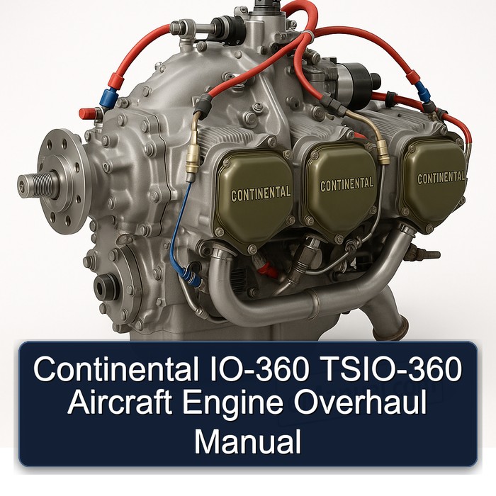 Continental IO 360 Series IO-360 TSIO-360 Aircraft Engine Overhaul Service Repair Workshop Manual PDF