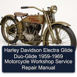 1959-1969 Harley Davidson Electra Glide DUO-GLIDE - Motorcycle Service Repair Workshop Manual PDF