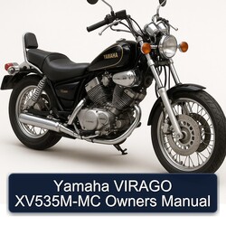 Yamaha Virago Xv535m-mc Owners Owner's Manual PDF