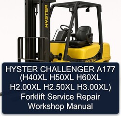 Hyster Challenger A177 (h40xl H50XL H60XL H2.00xl H2.50xl H3.00xl) Forklift Service Repair Workshop Manual PDF