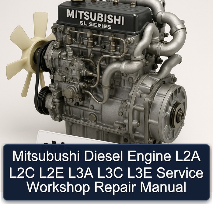 Mitsubishi SL Series S 3 L 4 Mitsubushi Diesel Engine L2A L2C L2E L3A L3C L3E Service Repair Workshop Manual PDF