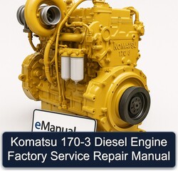 Komatsu 170 3 170-3 Diesel Engine Service Repair Workshop Manual PDF