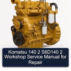 Komatsu 140 2 S6d140 Service Repair Workshop Manual PDF