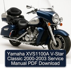 2000-2003 Aprilia Classic Yamaha XVS1100A V-STAR Service Repair Workshop Manual PDF