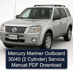 Mercury Mariner Outboard 30/40 (2 Cylinder) Cylinder Service Repair Workshop Manual PDF
