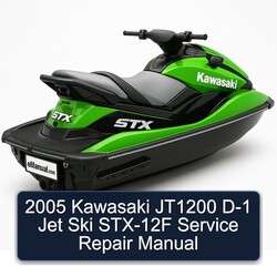 2005 Kawasaki JT1200 D-1 Jet Ski STX-12F Service Repair Workshop Manual PDF