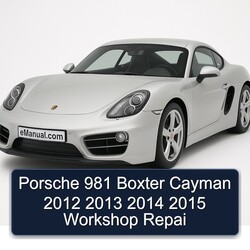2012-2015 Porsche Cayman 981 Boxter Repai Service Repair Workshop Manual PDF