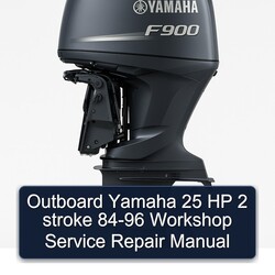 1984-1996 Outboard Yamaha 25 HP 2 Stroke Service Repair Workshop Manual PDF