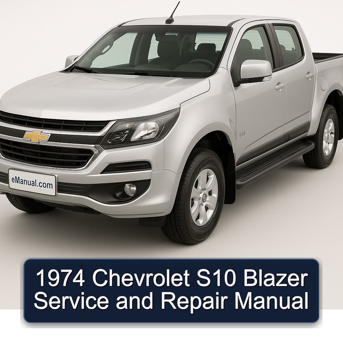 1974 Chevrolet S10 Blazer Service Repair Workshop Manual PDF