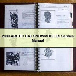 2009 Arctic CAT Snowmobiles Service Repair Workshop Manual PDF