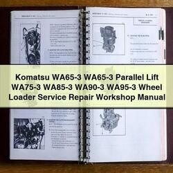 Komatsu WA65-3 Parallel Lift WA75-3 WA85-3 WA90-3 WA95-3 Wheel Loader Service Repair Workshop Manual PDF
