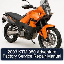 2003 KTM 950 Adventure Service Repair Workshop Manual PDF