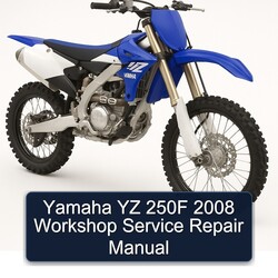 Yamaha YZ 250F 2008 Workshop Service Repair Manual 