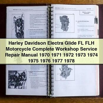 1970-1978 Harley Davidson FL Models Electra Glide FLH Motorcycle Service Repair Workshop Manual PDF