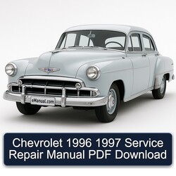 1996-1997 Chevrolet Passenger Service Repair Workshop Manual PDF