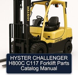 Hyster Challenger H800C C117 Forklift Parts Catalog PDF