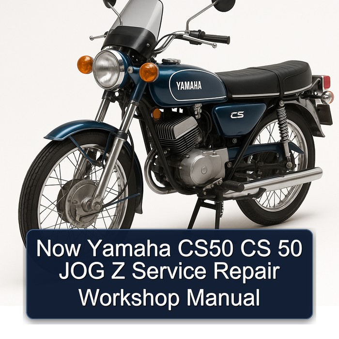 Yamaha Jog Now CS50 Cs 50 Z Service Repair Workshop Manual PDF