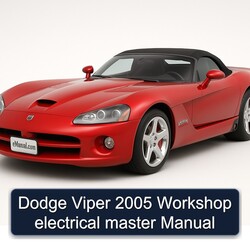 2005 Chrysler Viper Dodge Electrical Master Service Repair Workshop Manual PDF