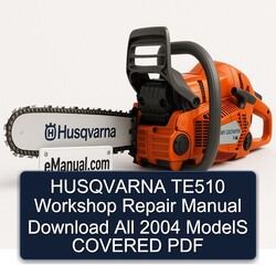 2004 Husqvarna TE Models TE510 All Covered Service Repair Workshop Manual PDF