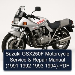 1991-1994 Suzuki GSX Series GSX250F Motorcycle Service Repair Workshop Manual PDF