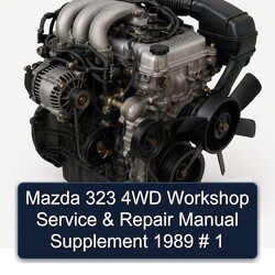 1989 Mazda 1200 323 4WD Supplement Service Repair Workshop Manual PDF