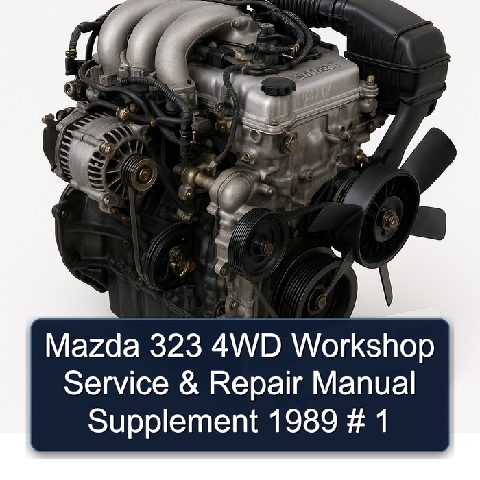 1989 Mazda 1200 323 4WD Supplement Service Repair Workshop Manual PDF