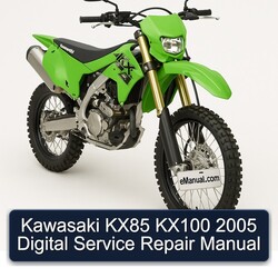 2005 Kawasaki KX Series KX85 KX100 Digital Service Repair Workshop Manual PDF