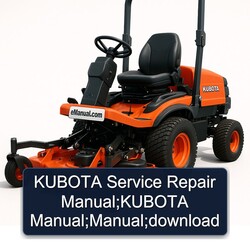 Kubota ;kubota ; Service Repair Workshop Manual PDF