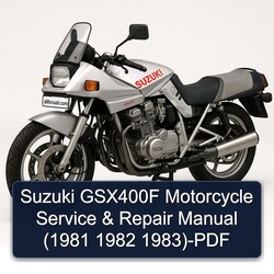 1981-1983 Suzuki GSX Series GSX400F Motorcycle Service Repair Workshop Manual PDF