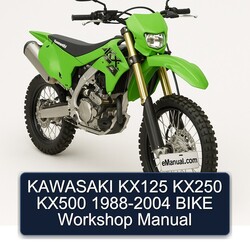 1988-2004 Kawasaki KX Series KX125 KX250 KX500 - Bike Service Repair Workshop Manual PDF
