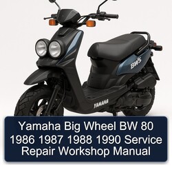 1986-1990 Yamaha Big Wheel BW 80 Service Repair Workshop Manual PDF