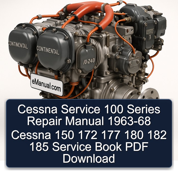 1963-1968 Continental IO 240 Cessna 100 Series 150 172 177 180 182 185 Book Service Repair Workshop Manual PDF